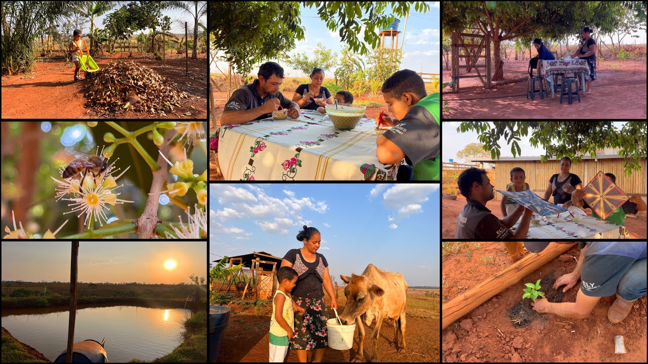 PREPARAMOS UMA TARDE ESPECIAL DIFERENTE EM FAMÍLIA| SOMOS 150k 🥳🙏🏼-LIMPEZA BRUTA NO QUINTAL…