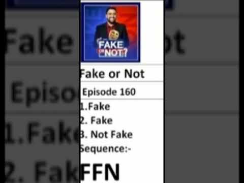 Flipkart quiz fake or not ka answer episode 160 // fake or not ka answer episode 160