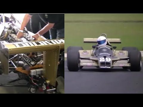 ex-Patrese Arrows FA1 Cosworth DFV idle, revving & fly bys | Phillip Island Classic 2012