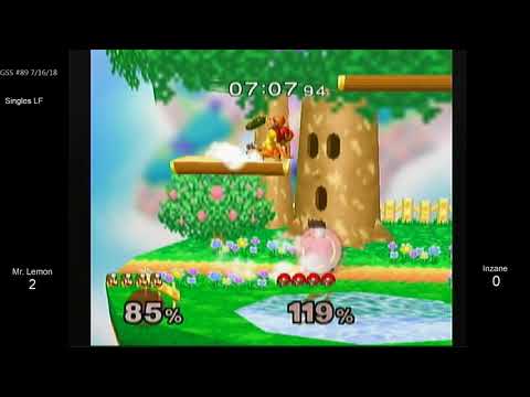 GSS 89 SSBM - Mr. Lemon (Dr. Mario) vs. Inzane (Samus) - Melee LF