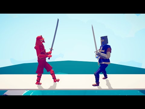 NARROW BRIDGE OVER WATER FIGHT 1 vs 1 - Totally Accurate Battle Simulator TABS