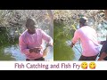 Fish Catching And Fry Bait Fish Catching Video Children Cooking Channel