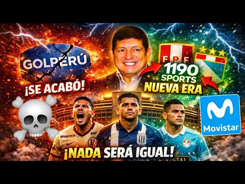 ¡CONFIRMADO! El nuevo CONSORCIO del FUTBOL PERUANO ⚽💥 Movistar + 1190 Sports! MURIÓ GOLPERU ☠️