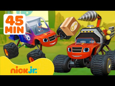 Blaze y Los Monster Machines | ¡Blaze se transforma para hacer entregas 🚗 | 45 minutos | Nick Jr.