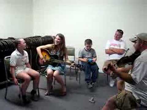 Brittany singing with Lisa Shaffer