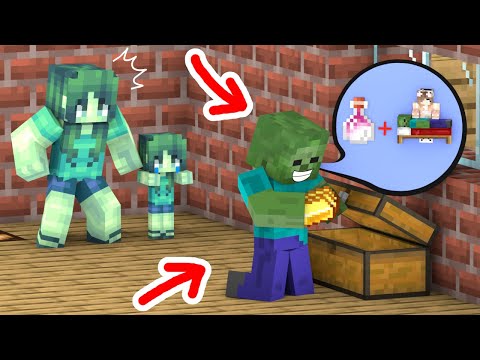 Zombie Family Instability - Minecraft Animation