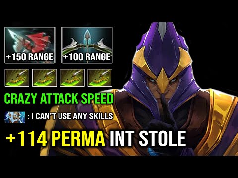BRUTAL Hit Like a Truck +114 Perma INT Hard Carry Silencer with Pure Glaives Swift Blink Dota 2