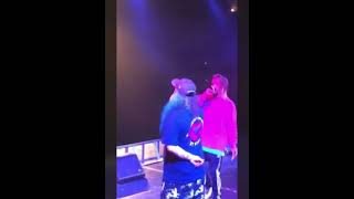 Ruby and scrim doing a sound check with Germ 10,000 degrees live