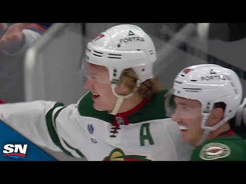 Wild's Kirill Kaprizov Buries One-Timer Off Beautiful Give-And-Go