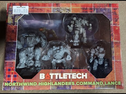 Battletech: Northwind Highlanders Command Lance Unboxing 2023