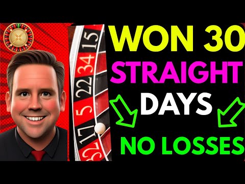 NO LOSSES! SUBSCRIBER WON 30 STRAIGHT DAYS WITH THIS INCREDIBLE NEW ROULETTE SYSTEM! #best #roulette