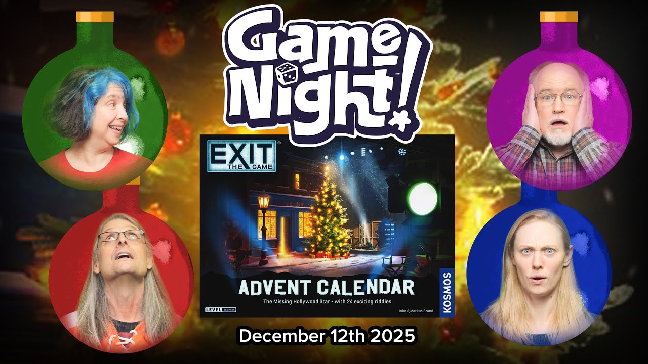 GameNight! 24 Days of Christmas Day 12 - Exit: The Game Advent Calendar - The Missing Hollywood Star