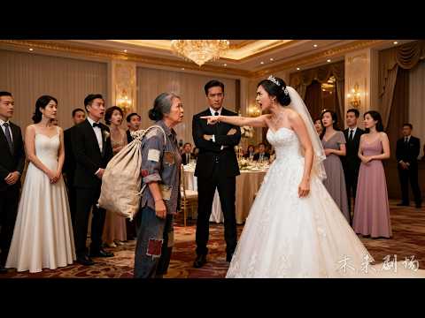 賣桃老太太竟是隱藏首富！她穿著有補丁的襯衫參加婚禮卻反被羞辱，下秒亮出真實身分驚艷眾人 #好看 #爽劇 #灰姑娘霸總 #不識貨的養子