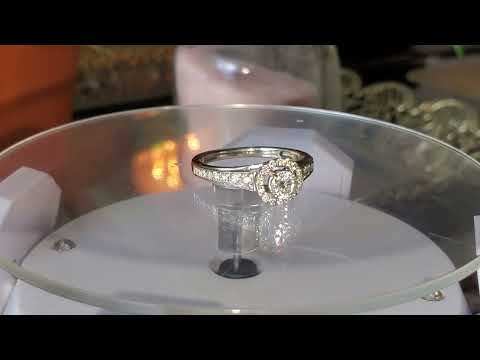 0.85 ctw diamond ring. 14k gold 3.5gram. Certified