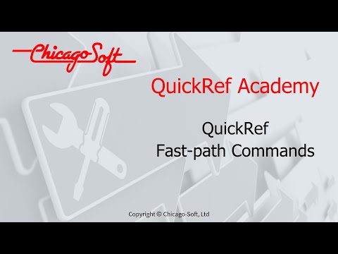 QuickRef Academy - QuickRef® Fast-path Commands