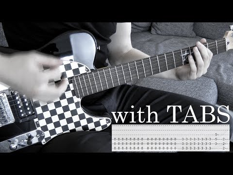 Three Days Grace - Over and Over Guitar Cover w/Tabs on screen