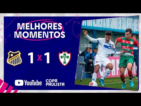 TUDO IGUAL | ÁGUA SANTA 1 x 1 PORTUGUESA | MELHORES MOMENTOS | 6ª RODADA | COPA PAULISTA 2022