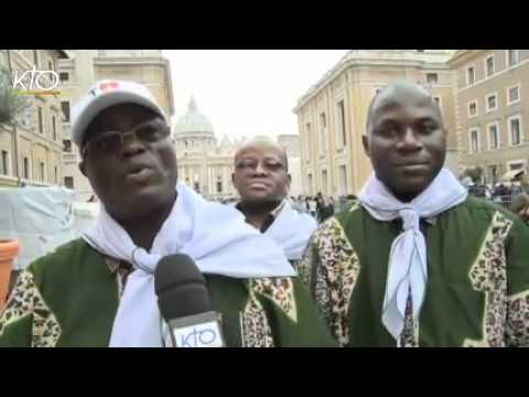 Pèlerins congolais à la Béatification