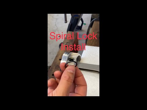 Spiral Lock Install made easy. #piston #enginerebuild #lsswap