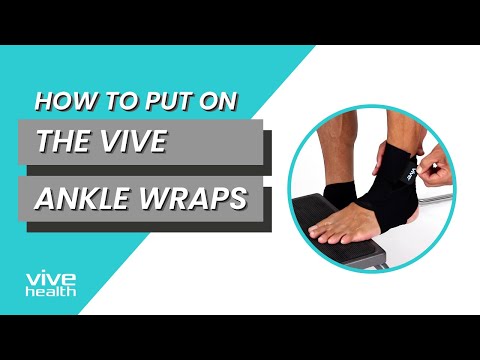 Black elastic ankle binder