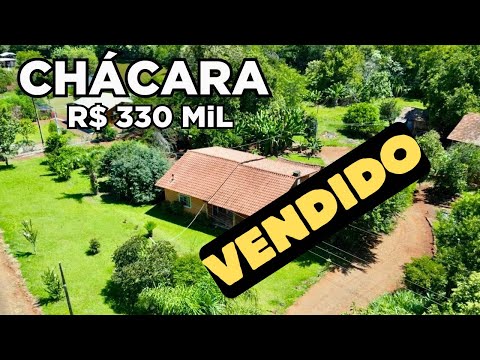 (VENDIDO) CHÁCARA RURAL A VENDA EM SANTA CATARINA CASA GALPÃO FRUTAS INTERNET ÁGUA R$330MIL