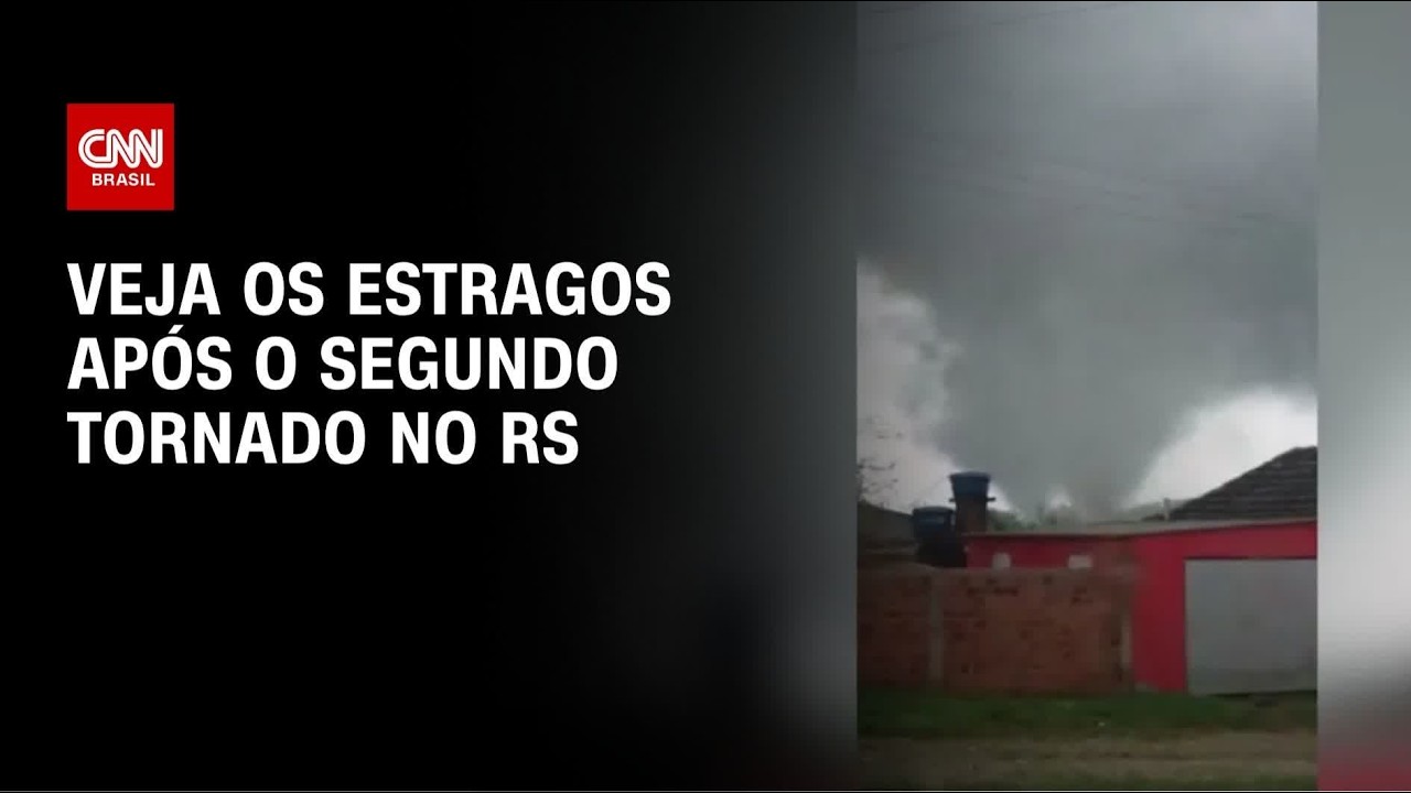 Grande tornado gerado por passagem de ciclone bomba atinge RS | CNN NOVO DIA
