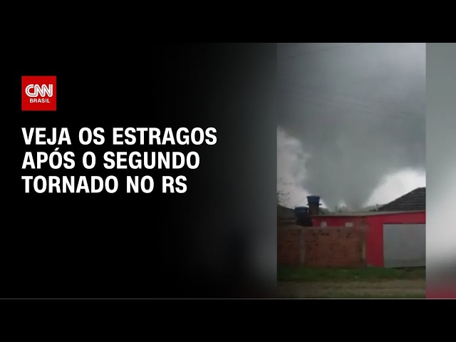 Grande tornado gerado por passagem de ciclone bomba atinge RS | CNN NOVO DIA