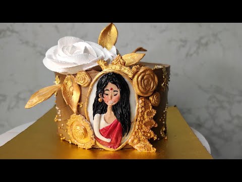 Beginner Fondant Topper Decoration on Choclate Cake || Choclate Cake Decoration with Fondant Design