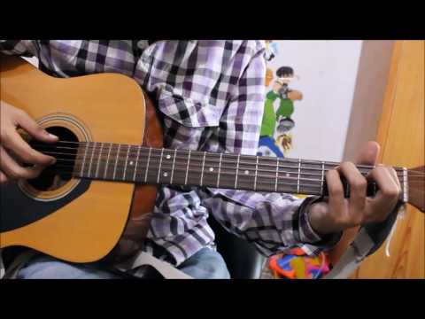 Chahun Main Ya Na - Guitar Cover Lesson Chords Intro Full Easy version
