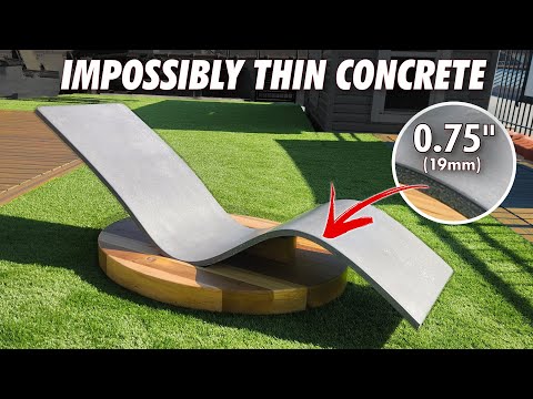 I made an Impossibly Thin Concrete Chair