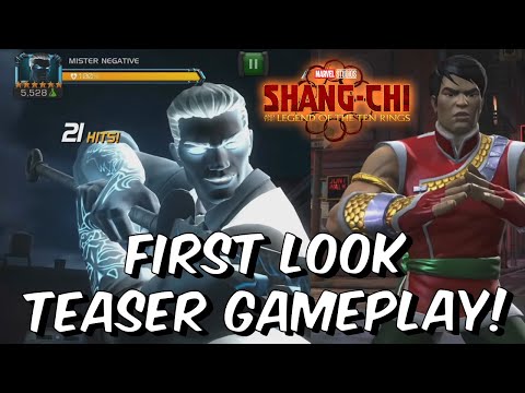 Shang-Chi & Mister Negative First Look Teaser Gameplay! - Marvel Contest of Champions