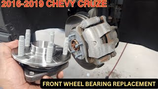 2016-2019 Chevy Cruze front wheel bearing replacement