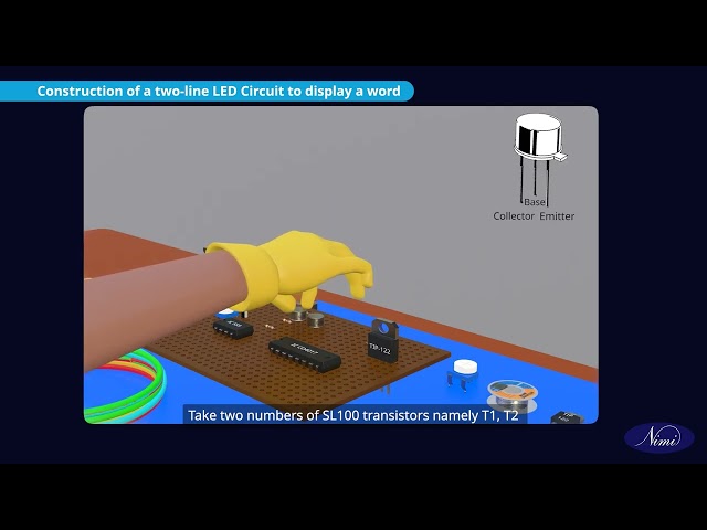 Display a word on a two line LED