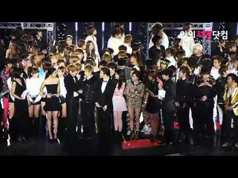 [Fancam] 111231 MBC Gayo countdown IU fx super junior shinee