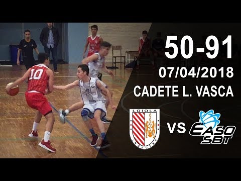 Loiola Indautxu v Easo - Resumen - Cadete LV