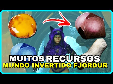 COMO CHEGAR NO MUNDO INVERTIDO DO MAPA FJORDUR ARK SURVIVAL EVOLVED. COMO ACHAR SEIVA, MADEIRA FUNGI