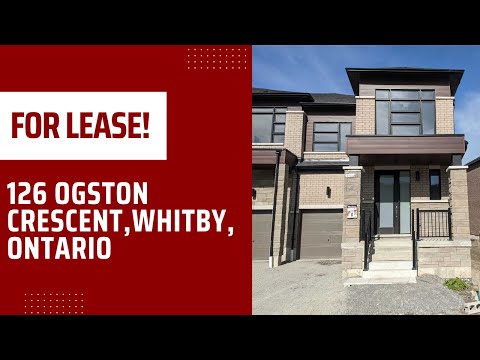 3 BED | 2.5 BATH | TOWNHOUSE - 126 Ogston Cres, Whitby, Ontario