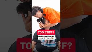 ‘TOO STIFF’ to Crack By Other Chiropractors‼️🤯 #chiropractic #backpain #neckpain #trending
