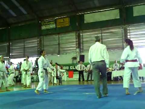 Final Kumite equipo Femenino Jeanette (Capital)  Quiroz(Chaco)