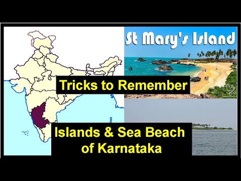 Karnataka : Tricks to Remember Islands and Sea Beaches of Karnataka