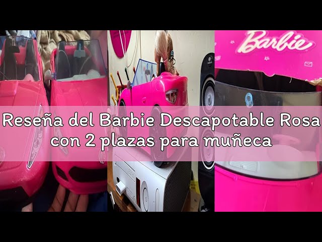 Vídeo relacionado con Barbie Descapotable Rosa con 2 plazas para muñecas, Coche de Juguete, Regalo para niñas y niños +3 años (Mattel HBT92)