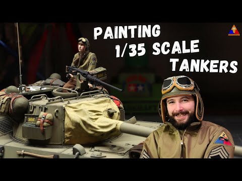 How to Paint 1/35 Scale US WWII Tanker Figures | Easy Beginner Tutorial