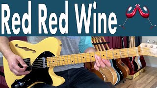 UB40 Red Red Wine Guitar Lesson + Tutorial + TABS
