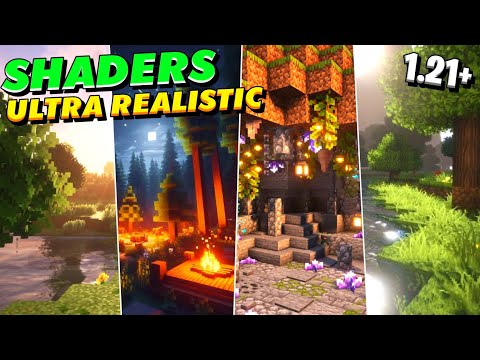 TOP BEST 3 SHADERS MCPE 1.21 & 1.20+ REALISTIC TERBAIK RINGAN | NewB Shader #rtx #shaders #minecraft
