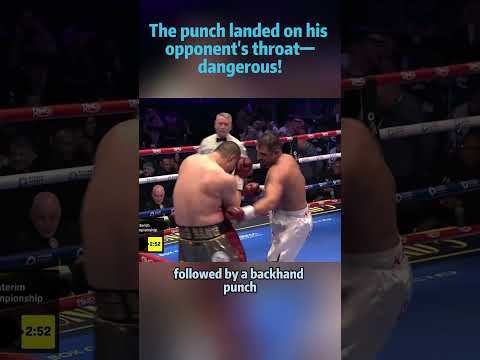 The punch landed on hisopponent’s throat-dangerous!#film #shorts #boxing