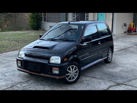 1993 Daihatsu Mira TR-XX Avanzato JDM Turbo Nugget Walk Around and Test Drive!
