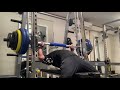 ちょっとお尻が浮いていますが、170kg！このベンチプレスがマックスです‼️