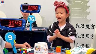 Vídeo, niña de 6 años bate el récord mundial femenino de cubo de Rubik