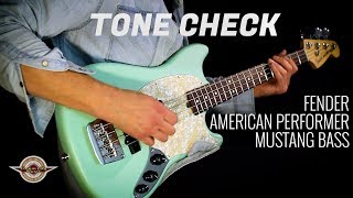 Video thumbnail for TONE CHECK: Fender American Performer Mustang Bass Demo NO TALKING by Cream City Music