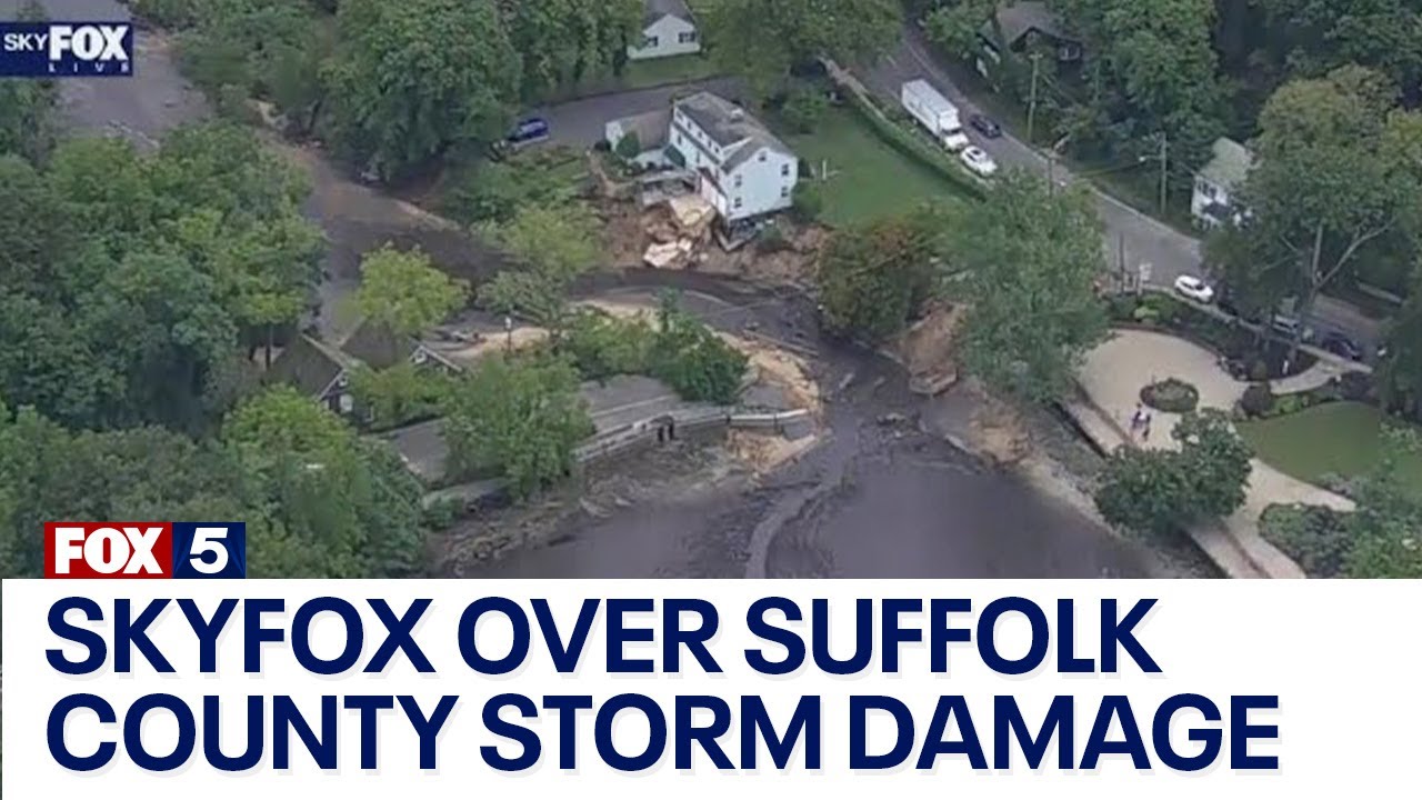 SkyFOX over Suffolk County storm damage